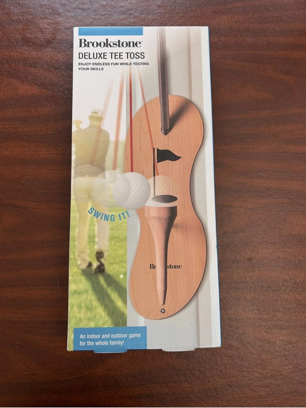 NIB Brookstone Deluxe Tee Toss Game